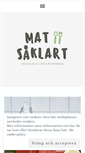 Mobile Screenshot of matsaklart.se